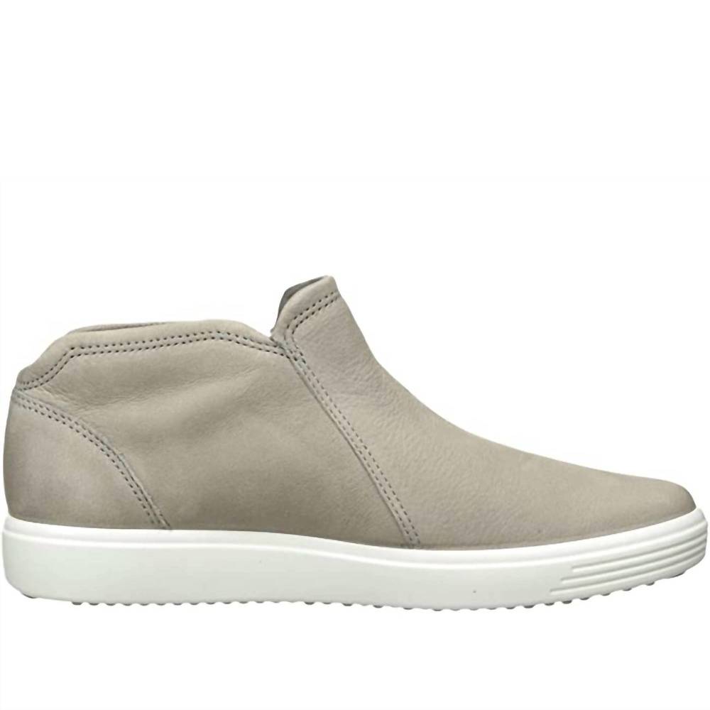 NEW ECCO women's soft 7 zip bootie in warm grey powder